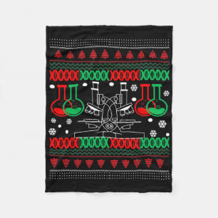 Lelijke wetenschap Chemie Biologie Kersttrui T Fleece Deken