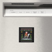 Lelijke Wolf Kerstcadeau Kerstman Rid Wolf Kerstmi Magneet (Insitu (Vaatwasser))