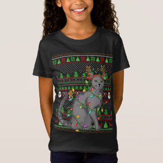 Lelijke Xmas Sweater Style Verlichting Russische B T-shirt