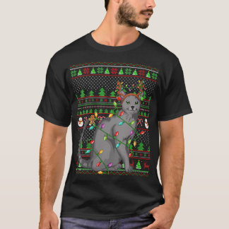 Lelijke Xmas Sweater Style Verlichting Russische B T-shirt