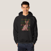Lelijke Xmas trui stijl verlichting Sphynx kat Chr Hoodie (Voorkant volledig)