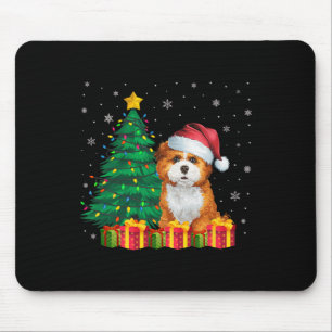 Lelijke Zuchon Santa Hat Christmas Lights Hondenli Muismat