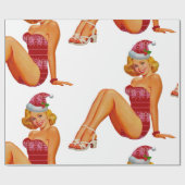 lelijke zweten over kerst cadeaupapier (Vlak)