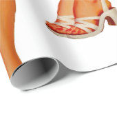 lelijke zweten over kerst cadeaupapier (Rol Hoek)