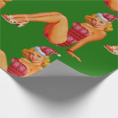 lelijke zweten over kerst cadeaupapier (Hoek)