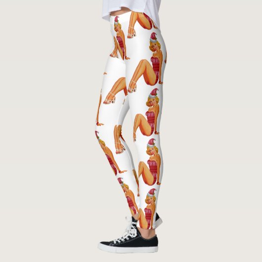 lelijke zweten over kerst leggings (Links)