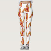 lelijke zweten over kerst leggings (Voorkant)