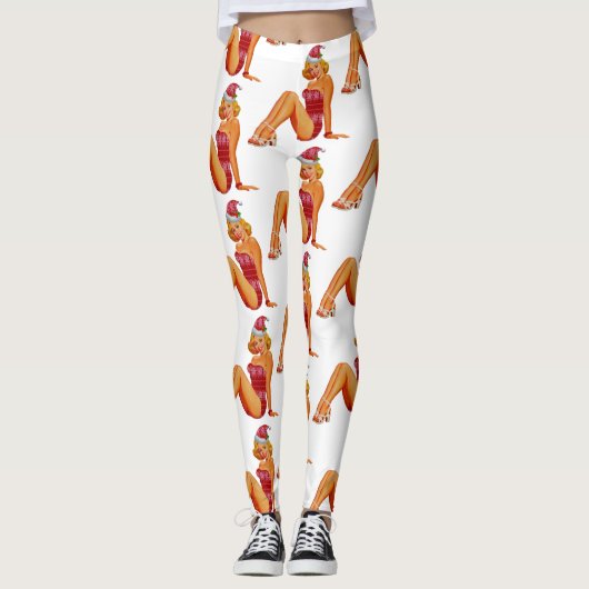 lelijke zweten over kerst leggings (Voorkant)