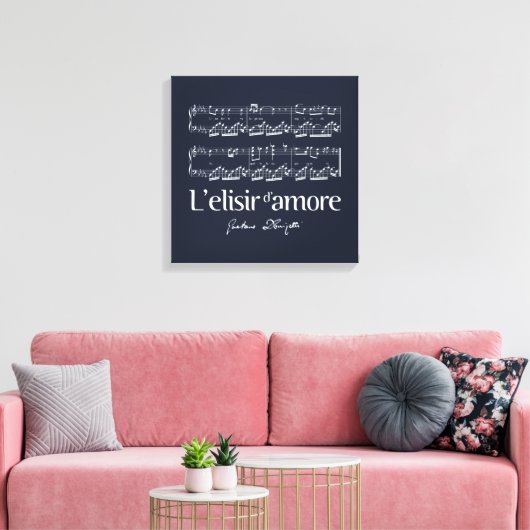 L'elisir d'amore 2 canvas afdruk (Insitu (Woonkamer))