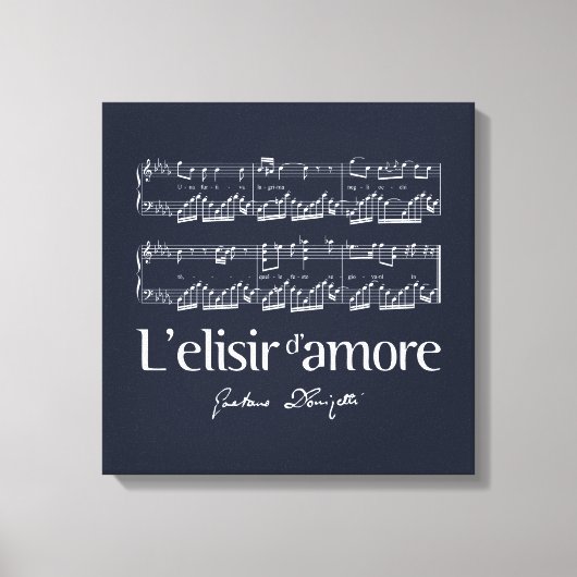 L'elisir d'amore 2 canvas afdruk (Voorkant)