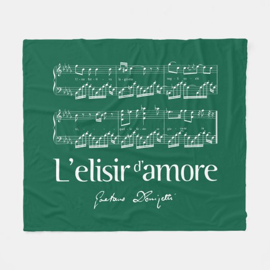 L'elisir d'amore 2 fleece deken (Voorkant (Horizontaal))