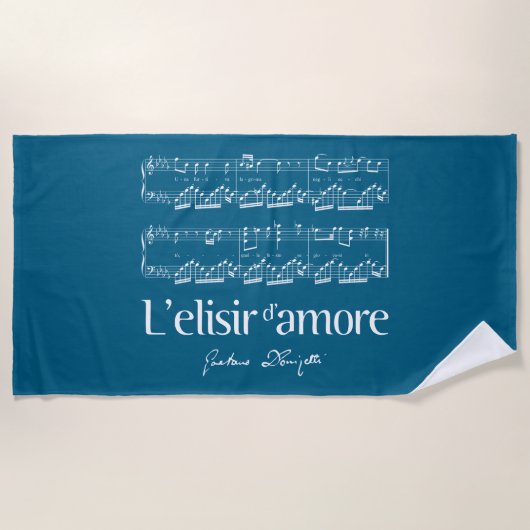 L'elisir d'amore 2 strandlaken (Voorkant)
