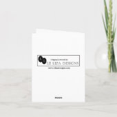 Leliza Design Blank Note Kaart (Achterkant)