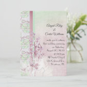 lelly van de vallei en de vlinder met parels kaart (Staand voorkant)