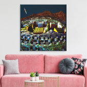 Lem-station Canvas Afdruk (Insitu (Woonkamer))