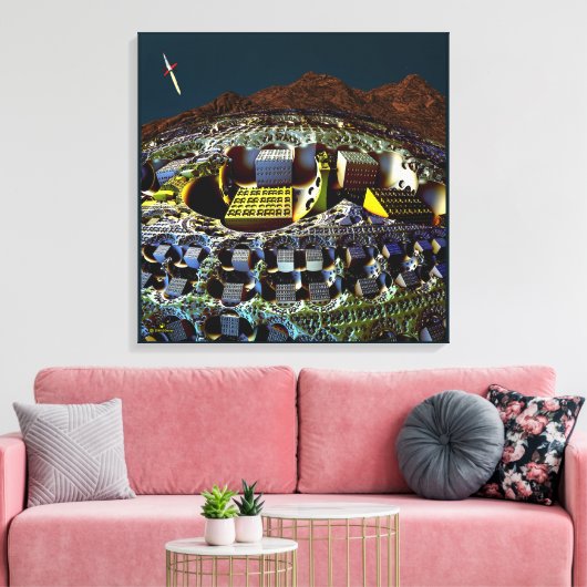 Lem-station Canvas Afdruk (Insitu (Woonkamer))