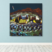 Lem-station Canvas Afdruk (Insitu (Houten vloer))