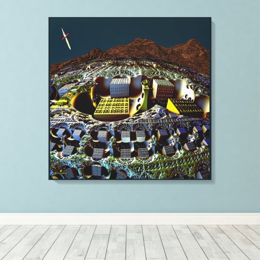 Lem-station Canvas Afdruk (Insitu (Houten vloer))