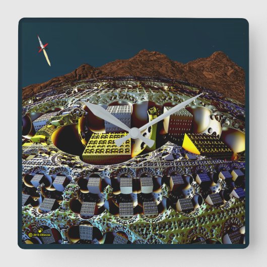 Lem-station Vierkante Klok (Voorkant)