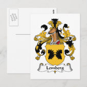 Lemberg Family Crest Briefkaart (Voorkant / Achterkant)