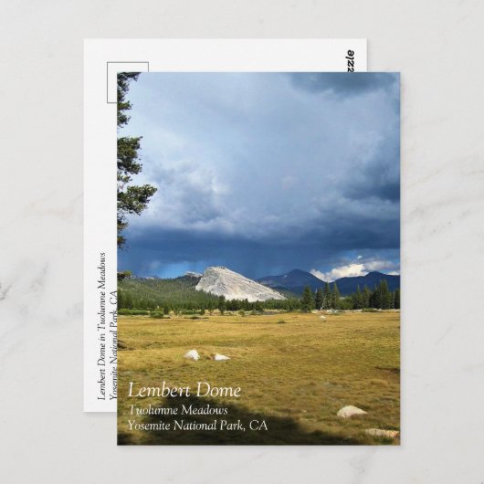 Lembert Dome in Tuolumne Meadows, Yosemite, CA Pos Briefkaart (Voorkant / Achterkant)