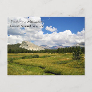 Lembert Dome in Tuolumne Meadows, Yosemite, CA Pos Briefkaart