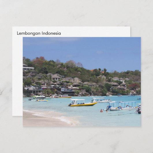 Lembongan Indonesia Briefkaart (Voorkant / Achterkant)