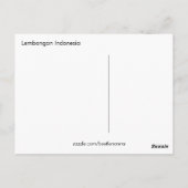 Lembongan Indonesia Briefkaart (Achterkant)