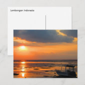 Lembongan Indonesia Sunset Briefkaart (Voorkant / Achterkant)