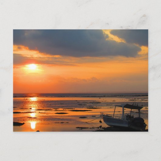 Lembongan Indonesia Sunset Briefkaart (Voorkant)