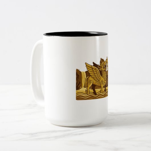 Lembuswana Tweekleurige Koffiemok (Voorkant links)