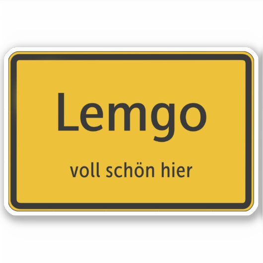 Lemgo Aufkleber Sticker Autoaufkleber (Voorkant)