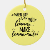 Lemma (limonade) mathematica Linguistics Humor Keramisch Ornament (Voorkant)