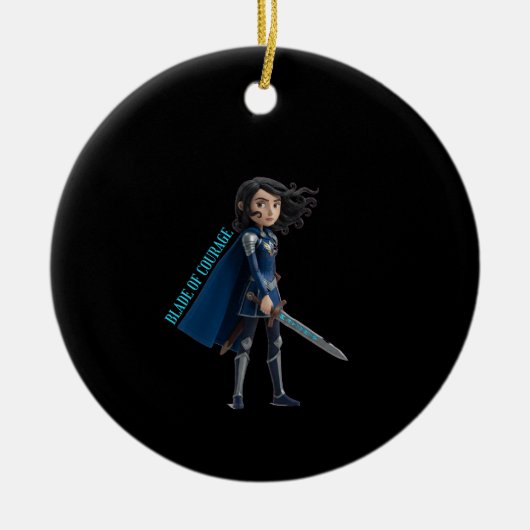 Lemmet van Moed Keramisch Ornament (Voorkant)