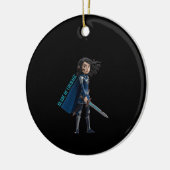 Lemmet van Moed Keramisch Ornament (Links)