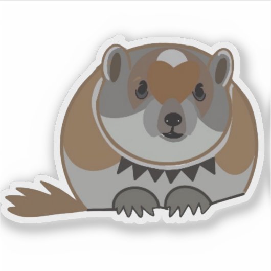 Lemming Lemming Lemming Custom-Cut Vinyl Sticker (Voorkant)