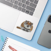 Lemming Lemming Lemming Custom-Cut Vinyl Sticker (Laptop met iPhone)