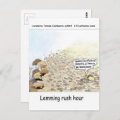 Lemmings Rush Hour Funny Briefkaart (Voorkant / Achterkant)