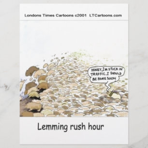 Lemmings Spitsuur Grappig