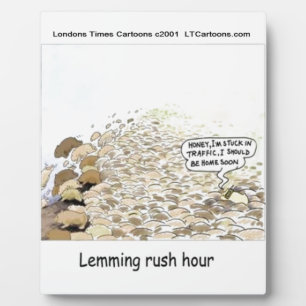 Lemmings Spitsuur Grappig Fotoplaat
