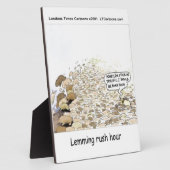 Lemmings Spitsuur Grappig Fotoplaat (Zijkant)