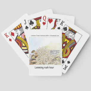 Lemmings Spitsuur Grappig Pokerkaarten