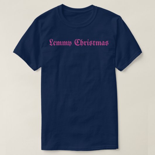 Lemmy Christmas roze T-shirt (Design voorkant)
