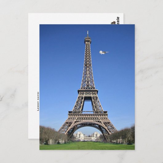 Lemmy Flyby, Eiffel Tower Briefkaart (Voorkant / Achterkant)