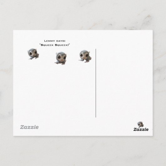 Lemmy Flyby, Eiffel Tower Briefkaart (Achterkant)