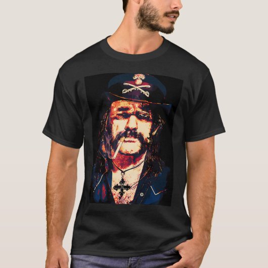 Lemmy Kilmister Kunst T-shirt (Voorkant)