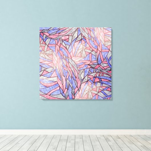 Lemohaco abstract art canvas  (Insitu (Houten vloer))