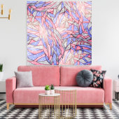 Lemohaco abstract art canvas afdruk (Insitu (Woonkamer))