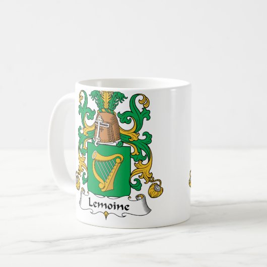 Lemoine Family Crest Koffiemok (Voorkant links)