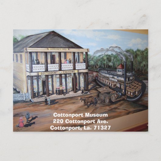 Lemoine Hall, Cottonport Museum220 Cottonport A... Briefkaart (Voorkant)